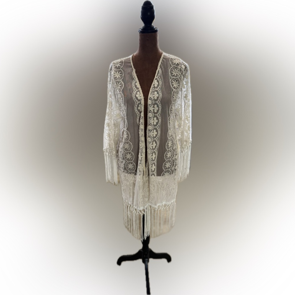 Vintage style Lace Kimono Cardigan